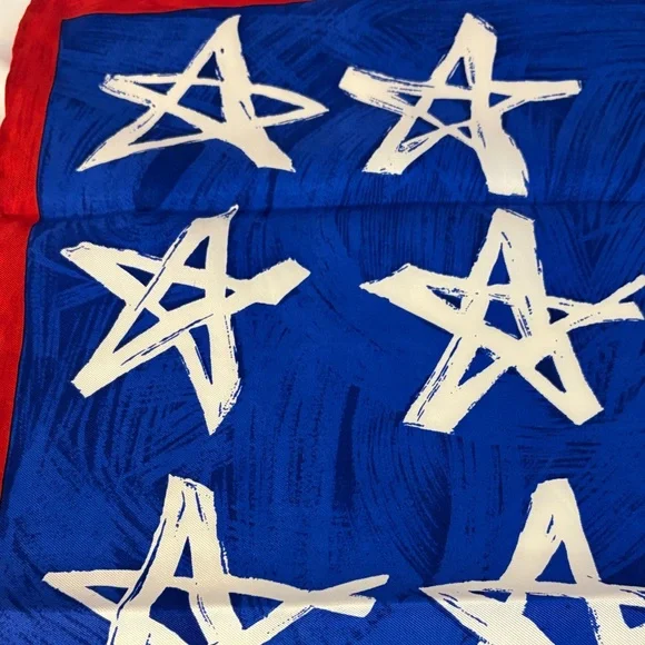 Carlisle Stars and Stripes Silk Scarf - Picture 4 of 5